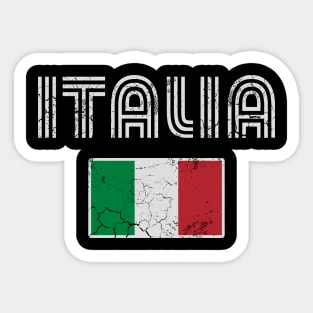 Retro Italia Flag Italian Italy Italia Sticker